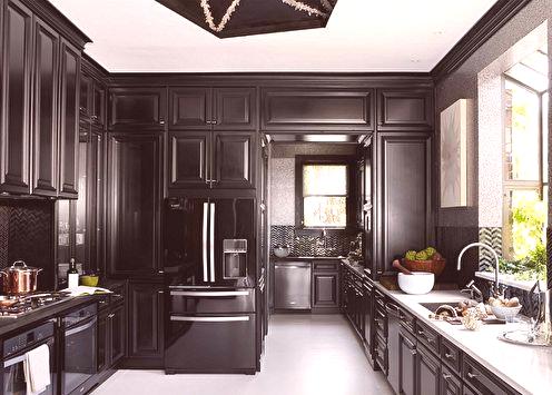 70+ nápadov dizajnu čiernej kuchyne (foto)