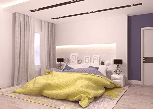 Interijer spavaće sobe u modernom stilu