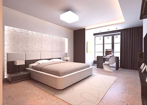 Dizajn spavaće sobe u četverosobnom apartmanu