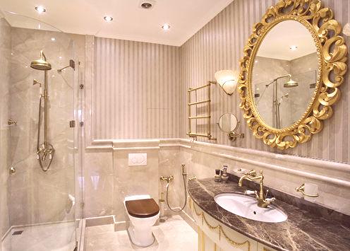 Klasický štýl kúpeľne: interiérový dizajn