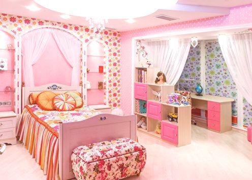 Дизајн дечије собе за девојчицу (65+ фотографија)