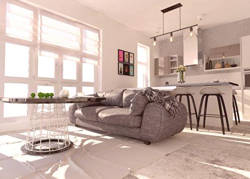 Vzduch a svetlo: Kuchyňa v minimalistickom štýle